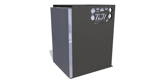 130L Fridge Cage - Powdercoated Black