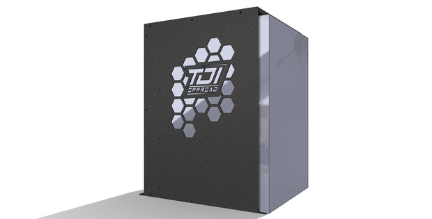 130L Fridge Cage - Powdercoated Black