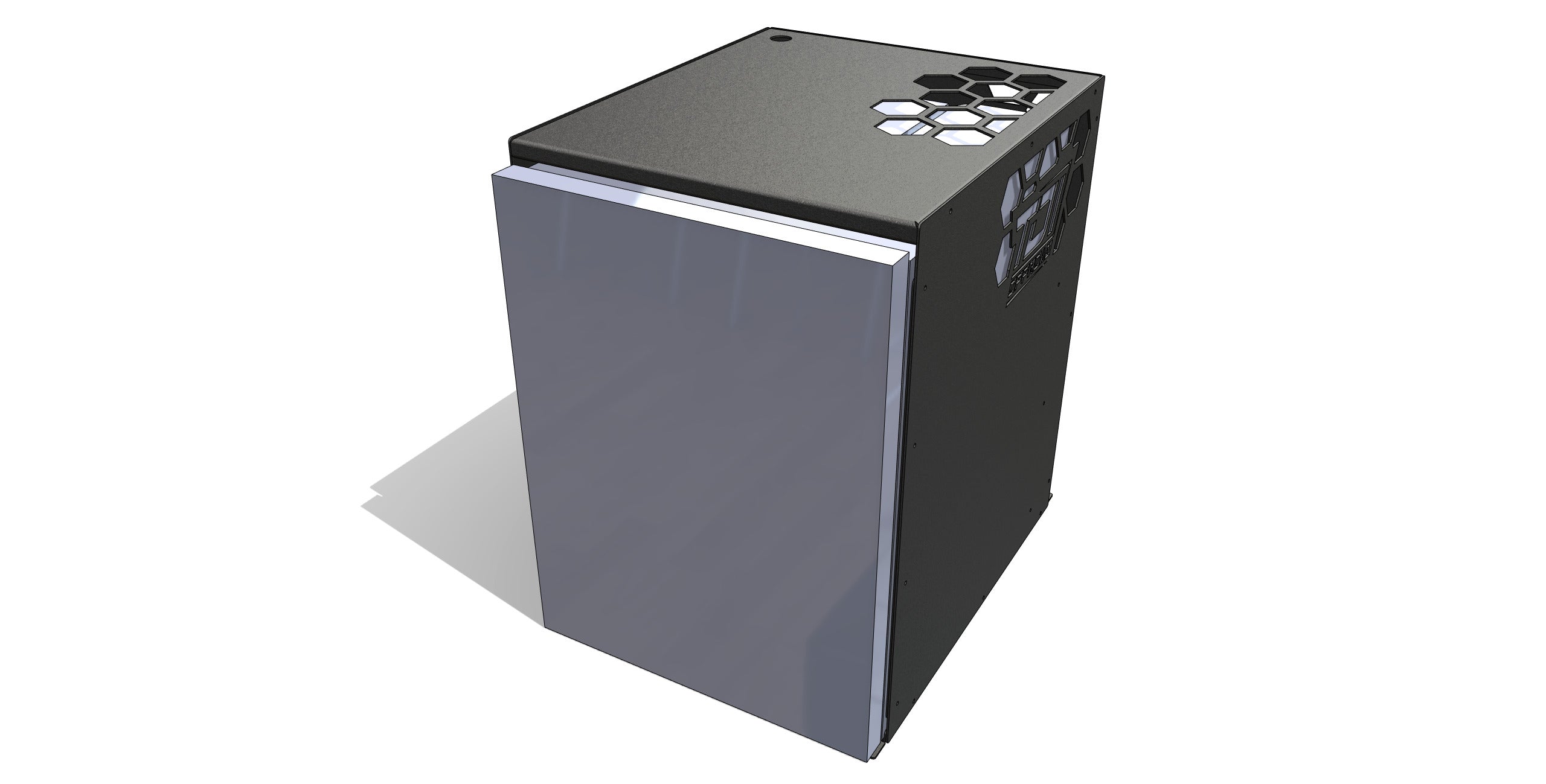85L Fridge Cage - Powdercoated Black